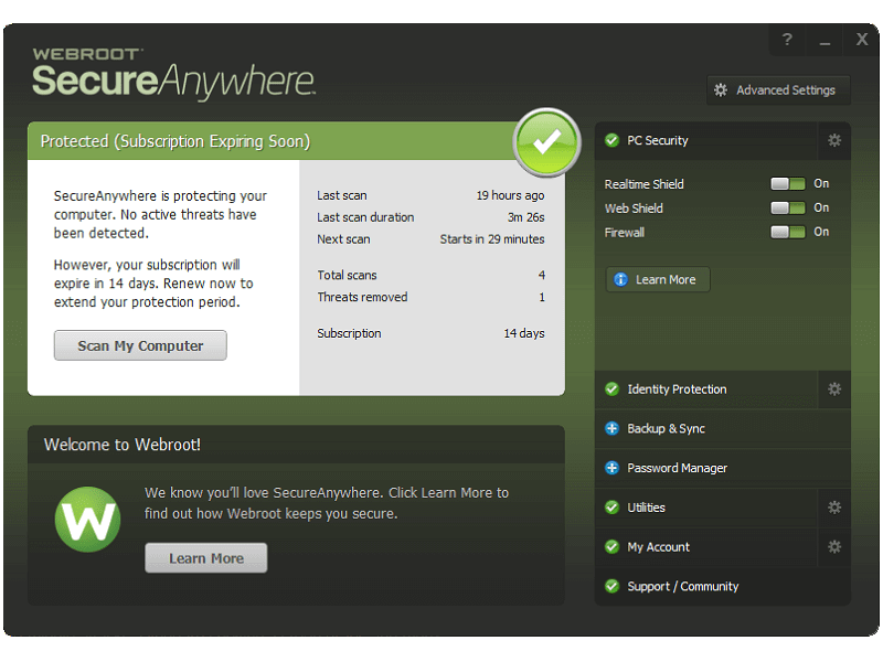 The Best Antivirus Protection for 2019 - Webroot SecureAnywhere AntiVirus