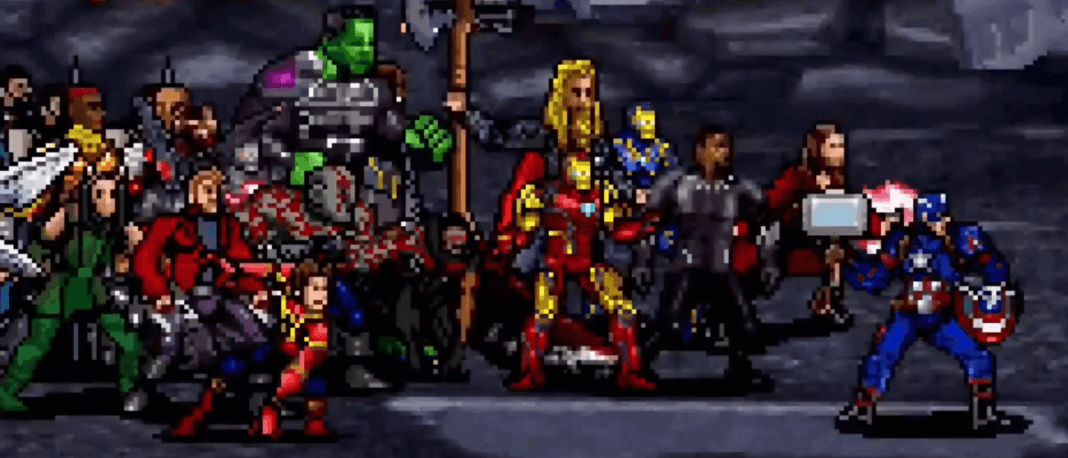 Avengers Endgame's final battle gets a glorious 16-bit recreation