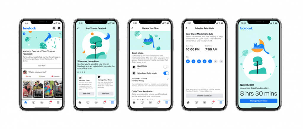 What to know about the new Facebook 'Quiet Mode' - Illustration