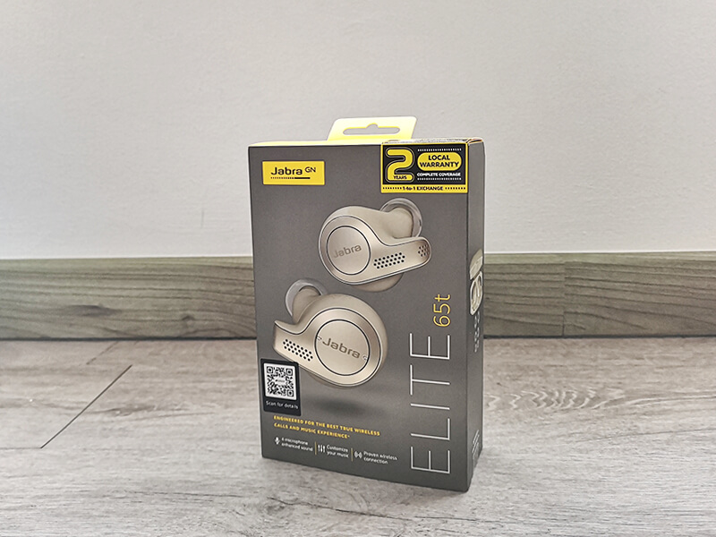 Jabra Elite 65t Decent sports earbuds for true wireless experience - Box Front