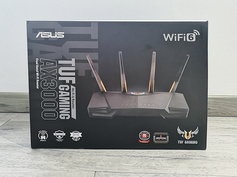 ASUS TUF Gaming AX3000 Router Reliable Wi-Fi 6 router for your gaming needs - Box 1