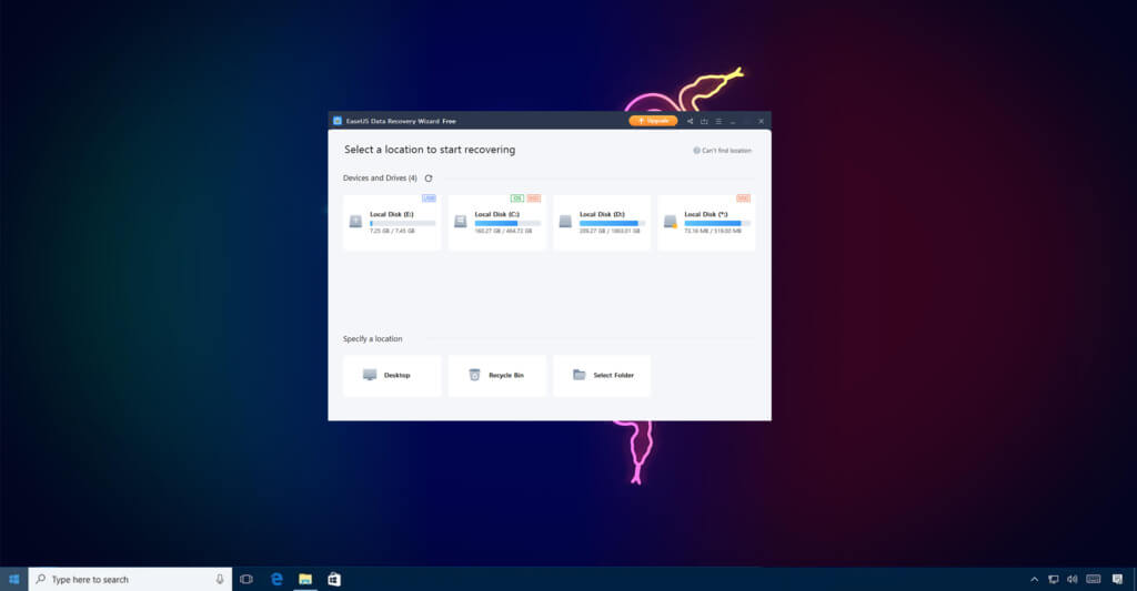 EaseUS Data Recovery Wizard Free - 1
