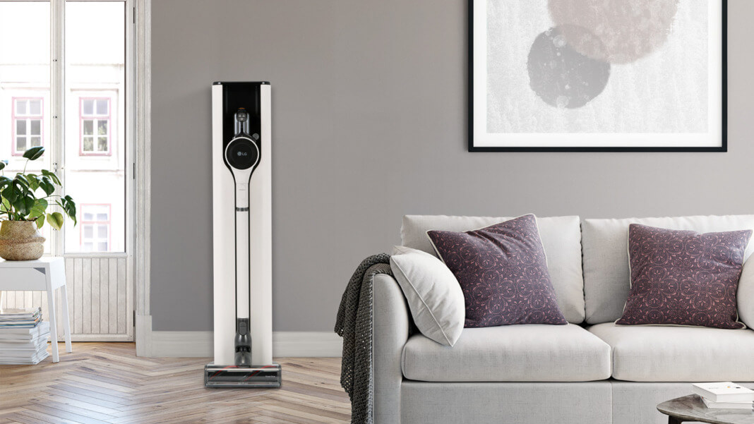 Newest LG CORDZERO (ThinQ) vac with new charging station delivers hassle-free cleaning experience