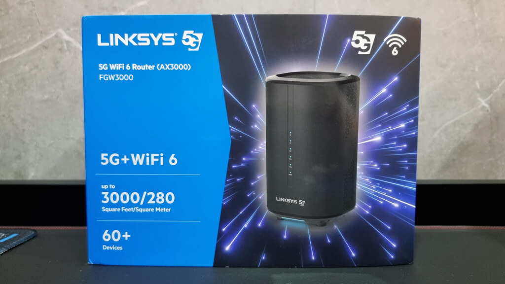 Linksys FGW3000 5G WiFi 6 Router For on-the-go internet connectivity - 5