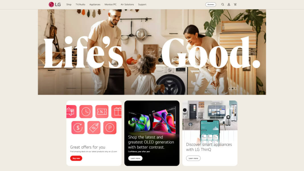 LG Electronics enhances the virtual shopping experience with the launch of a new brand store