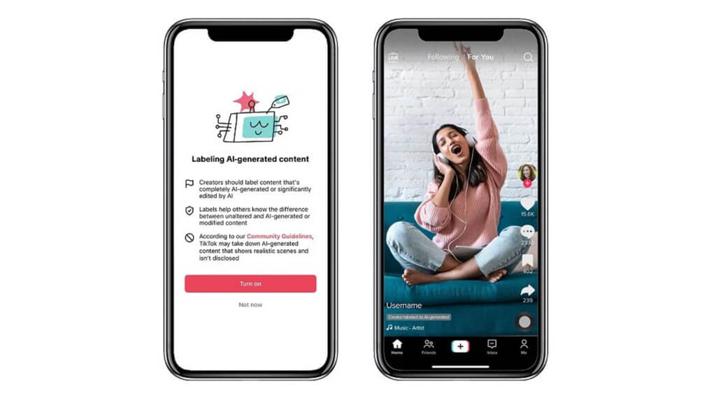 TikTok rolls out labels for AI-created content - 1