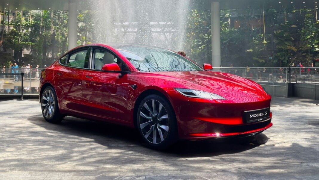 Updated Tesla Model 3 is now in Singapore with two driving variants