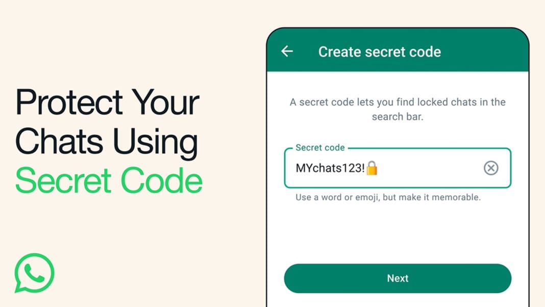 WhatsApp introduces new Secret Code for Chat Lock feature