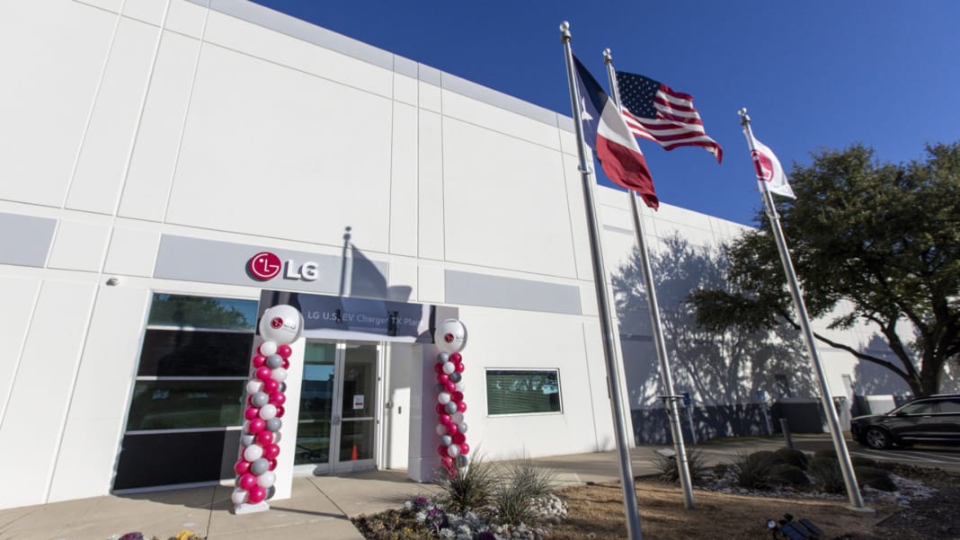 LG opens its first US factory to produce advanced EV chargers