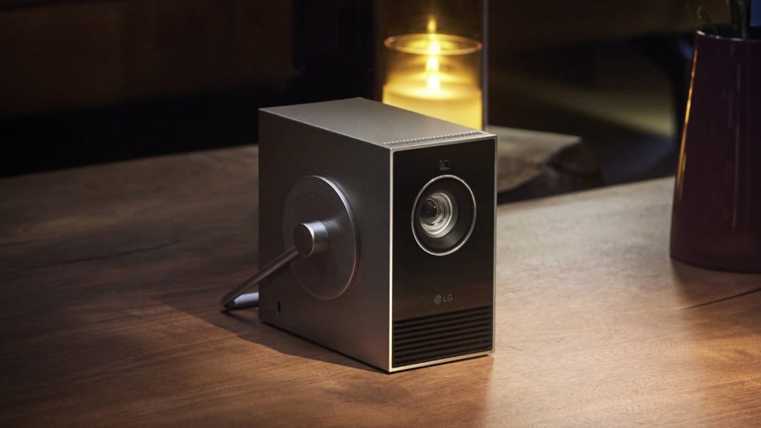 LG’s newest 4K lifestyle projector doubles as a stylish art piece