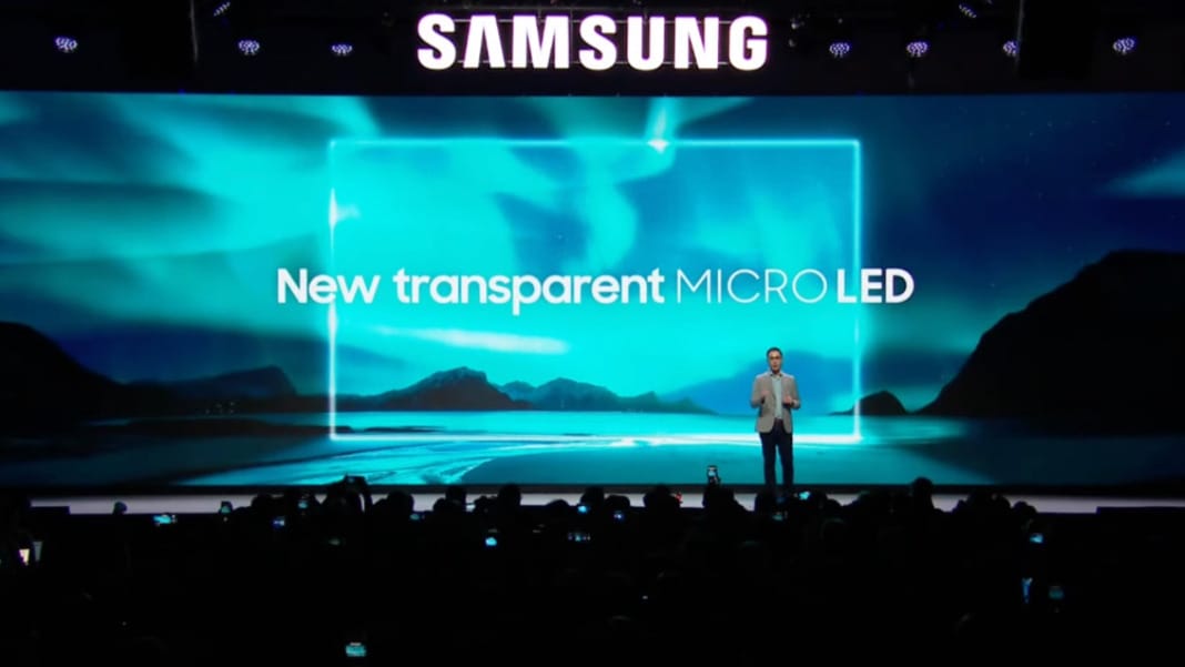 Samsung reveals its first transparent MicroLED display at CES 2024 - HardwareZone