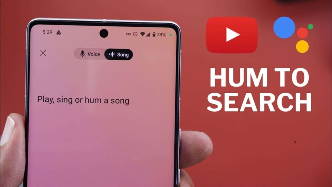 Discover songs on YouTube Music for Android by humming