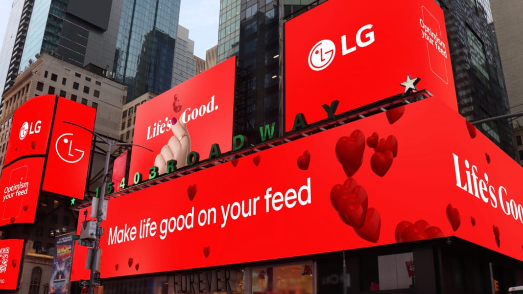 LG unveils 'Optimism your feed' to boost online well-being