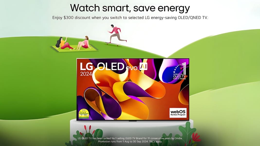 LG launches energy-saving TV promotion in Singapore