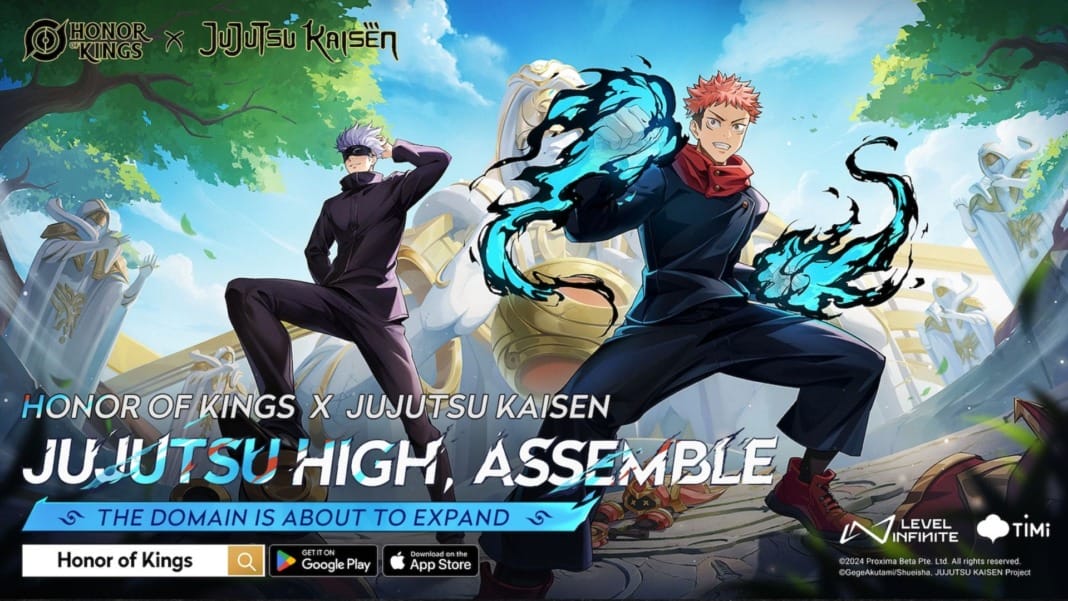 Jujutsu Kaisen and Honor of Kings crossover brings new characters and skins from November 1