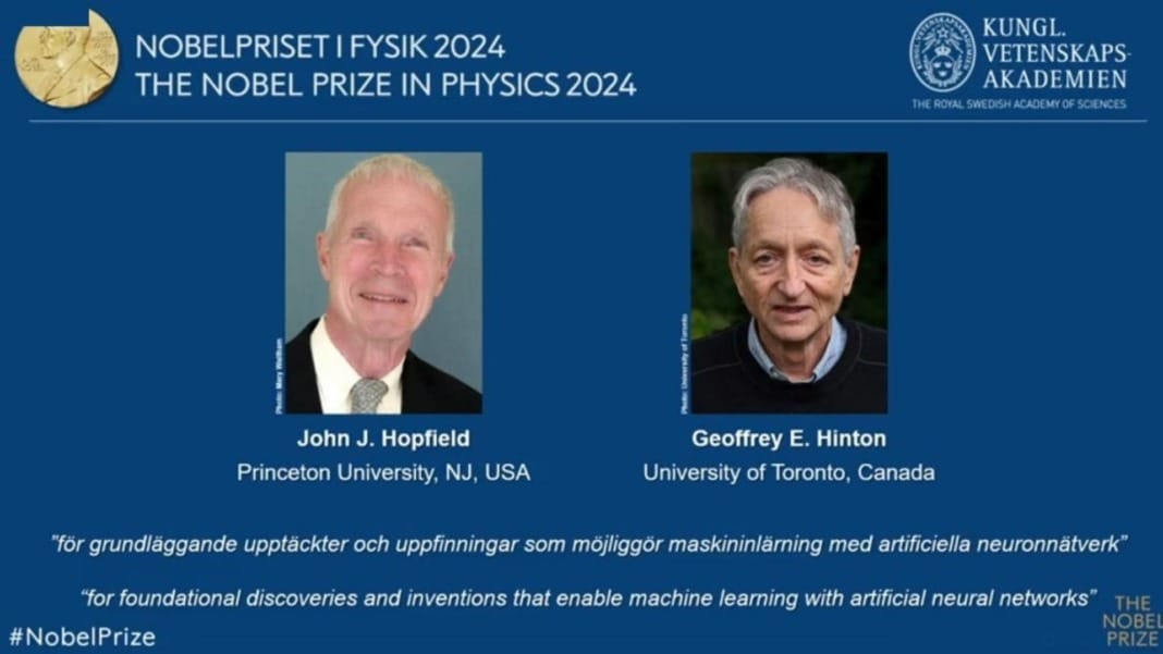 Machine learning pioneers awarded Nobel Prize in Physics for groundbreaking discoveries