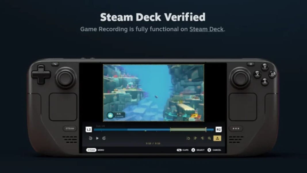 Steam’s latest update introduces free gameplay recording for all users