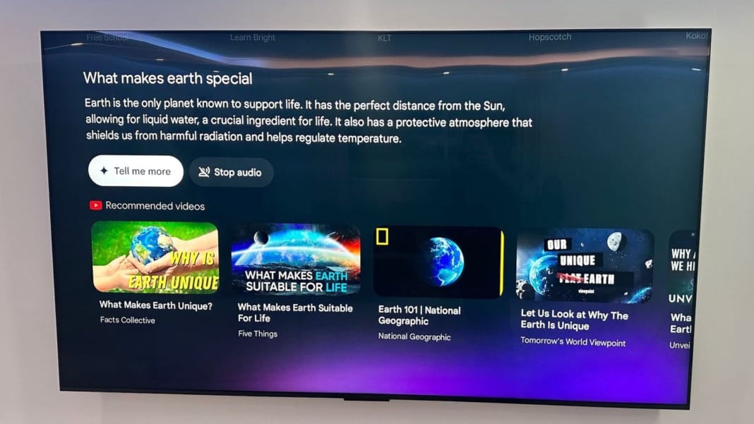 Google to introduce Gemini AI features for Google TV in 2025