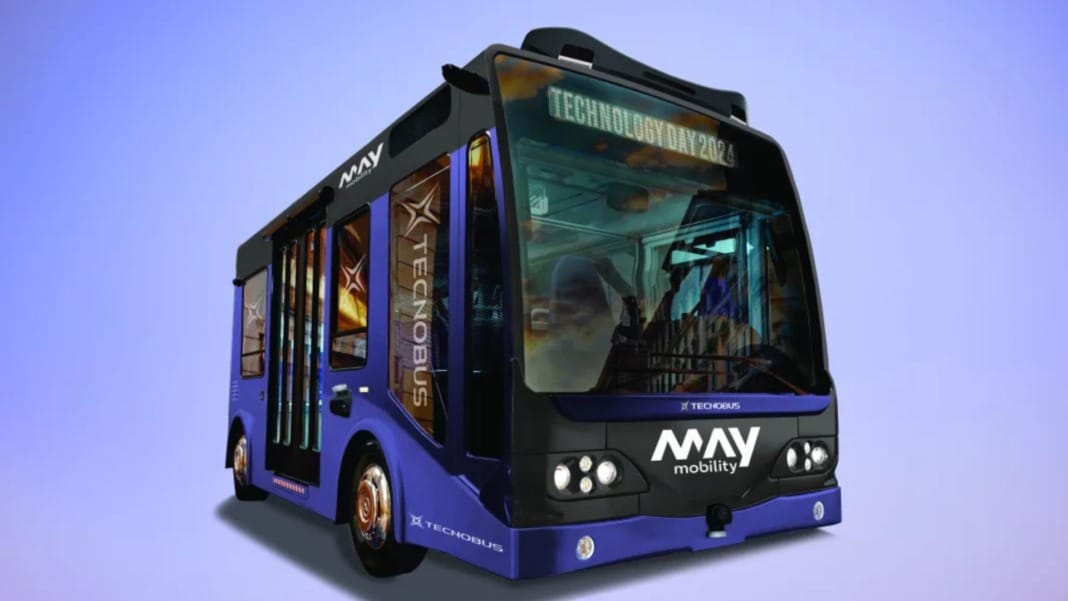 May Mobility introduces 30-passenger autonomous electric minibus at CES 2025